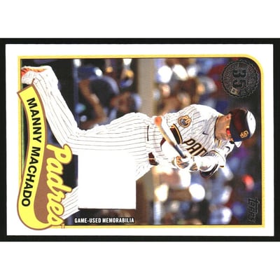 2024 Topps Update '89 Topps Relics #89RUMM Manny Machado