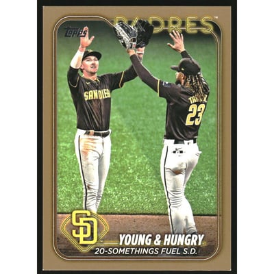 2024 Topps Update Gold #US48 Jackson Merrill/Fernando Tatis Jr.
