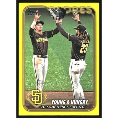 2024 Topps Update Yellow #US48 Jackson Merrill/Fernando Tatis Jr.