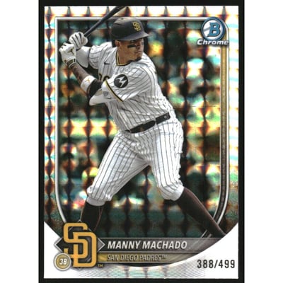 2025 Bowman Chrome Geometric Refractors #6 Manny Machado