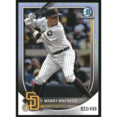 2025 Bowman Chrome Refractors #6 Manny Machado