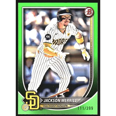 2025 Bowman Neon Green #64 Jackson Merrill