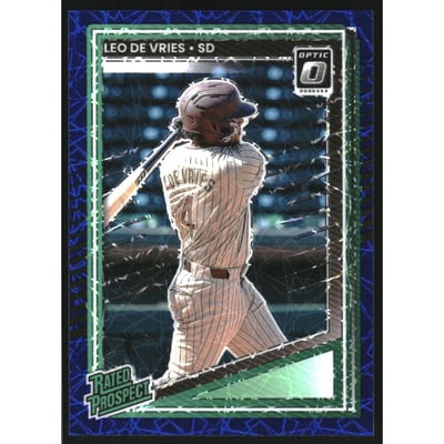 2025 Donruss Optic Blue Velocity #148 Leo De Vries