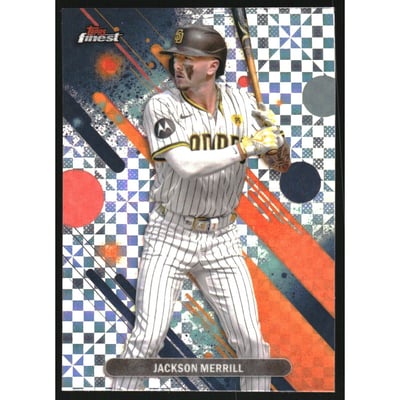 2025 Finest Checkerboard Refractors #1 Jackson Merrill