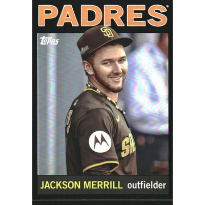 2025 Topps Archives Black Foilboard #14 Jackson Merrill