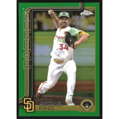 2025 Topps Chrome Green Refractors #35 Michael King