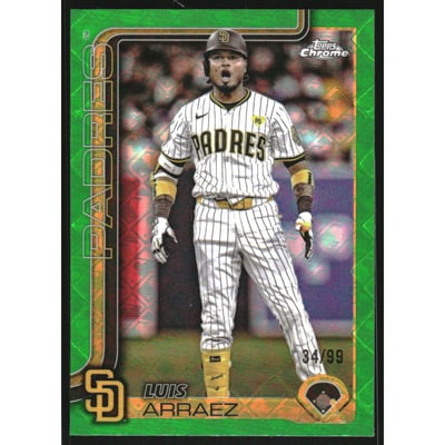 2025 Topps Chrome Logofractor Green Refractors #216 Luis Arraez