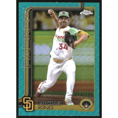 2025 Topps Chrome Teal Refractors #35 Michael King