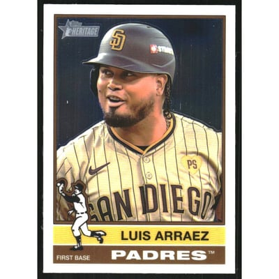 2025 Topps Heritage Chrome #39 Luis Arraez