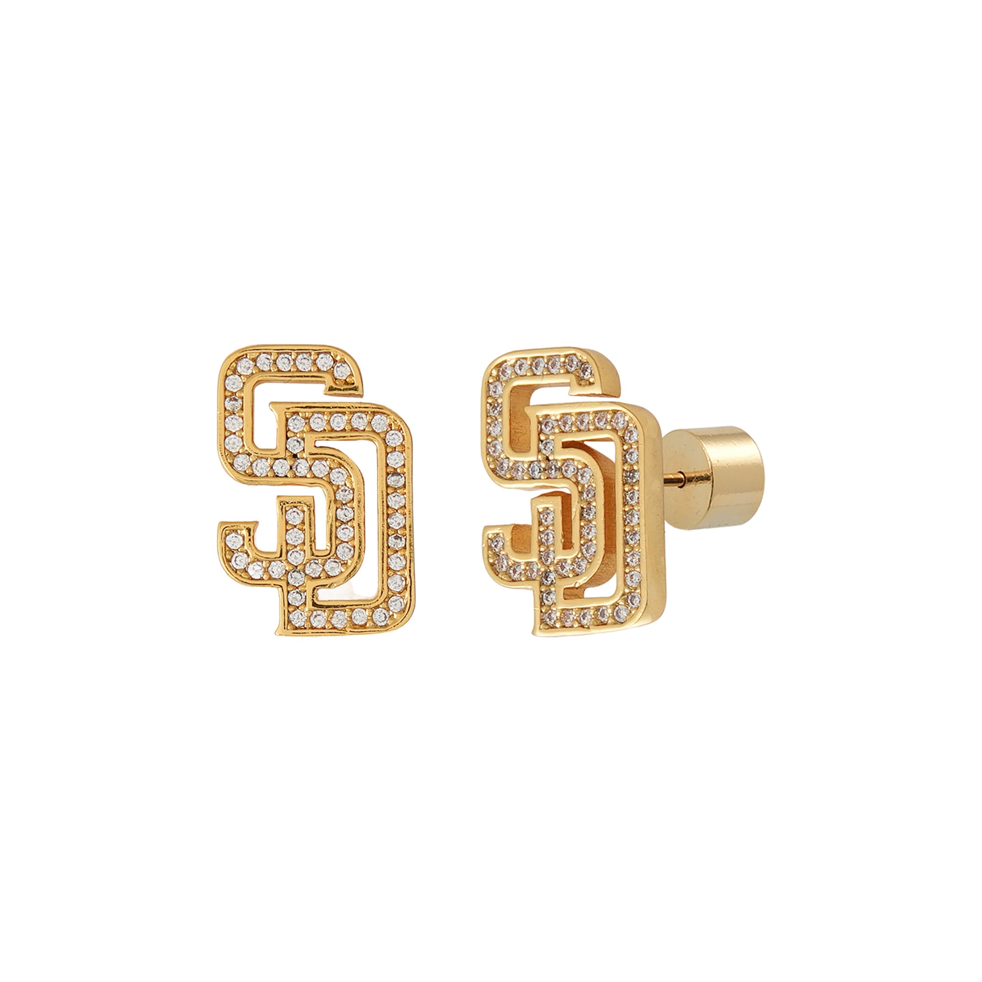 by Jill Martin San Diego Padres Glam Day Post Back Earrings