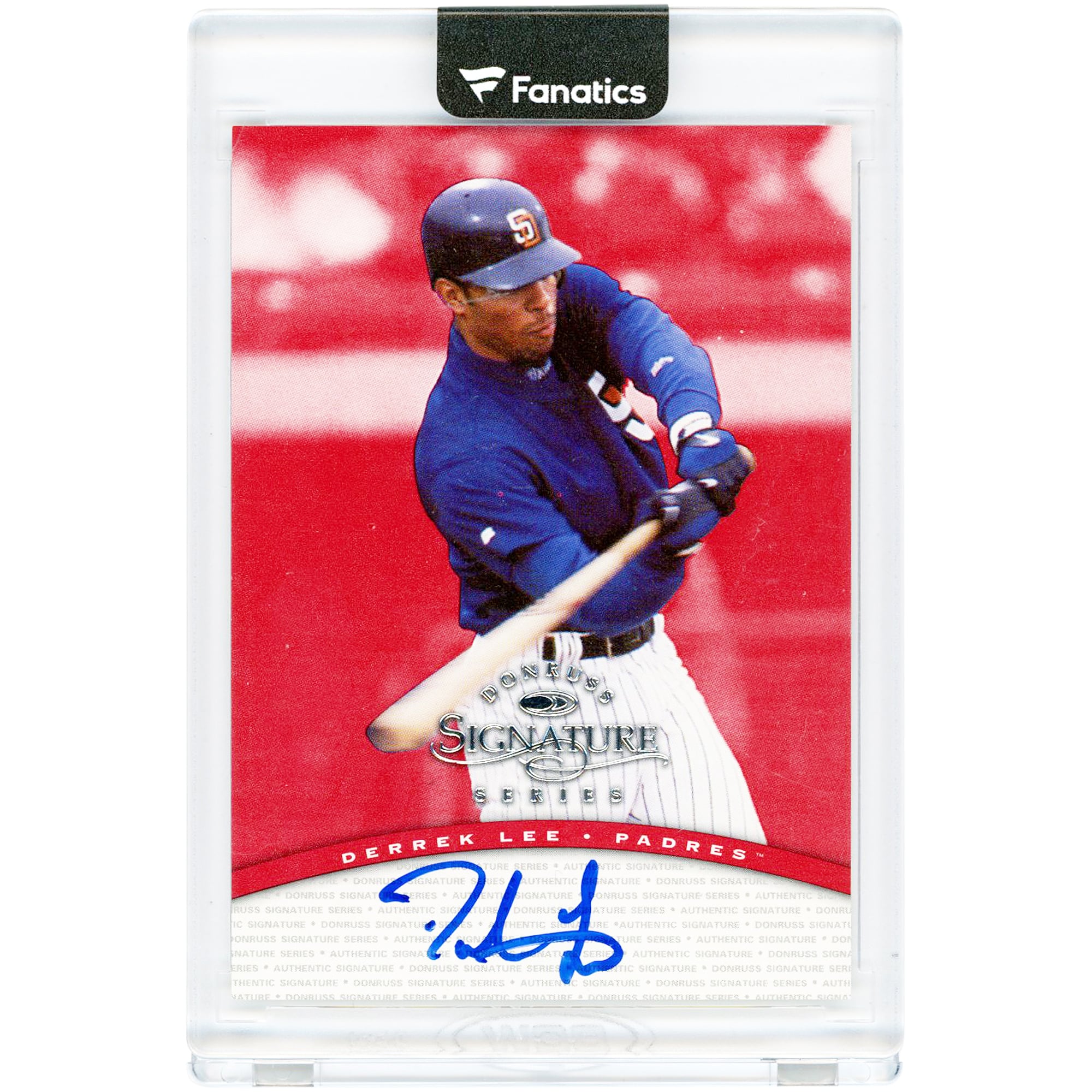 Carte autographiée de Derrek Lee (San Diego Padres) de la série Donruss Signature 1997, numéro NNO
