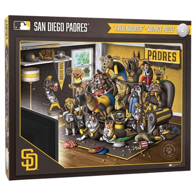 San Diego Padres Fanpoint Purebred Fans 18" x 24" A Real Nailbiter 500-Piece Puzzle