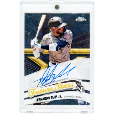 Fernando Tatis Jr. San Diego Padres Autographed 2020 Topps Chrome Future Stars #FSA-FTJ #25/99 Card