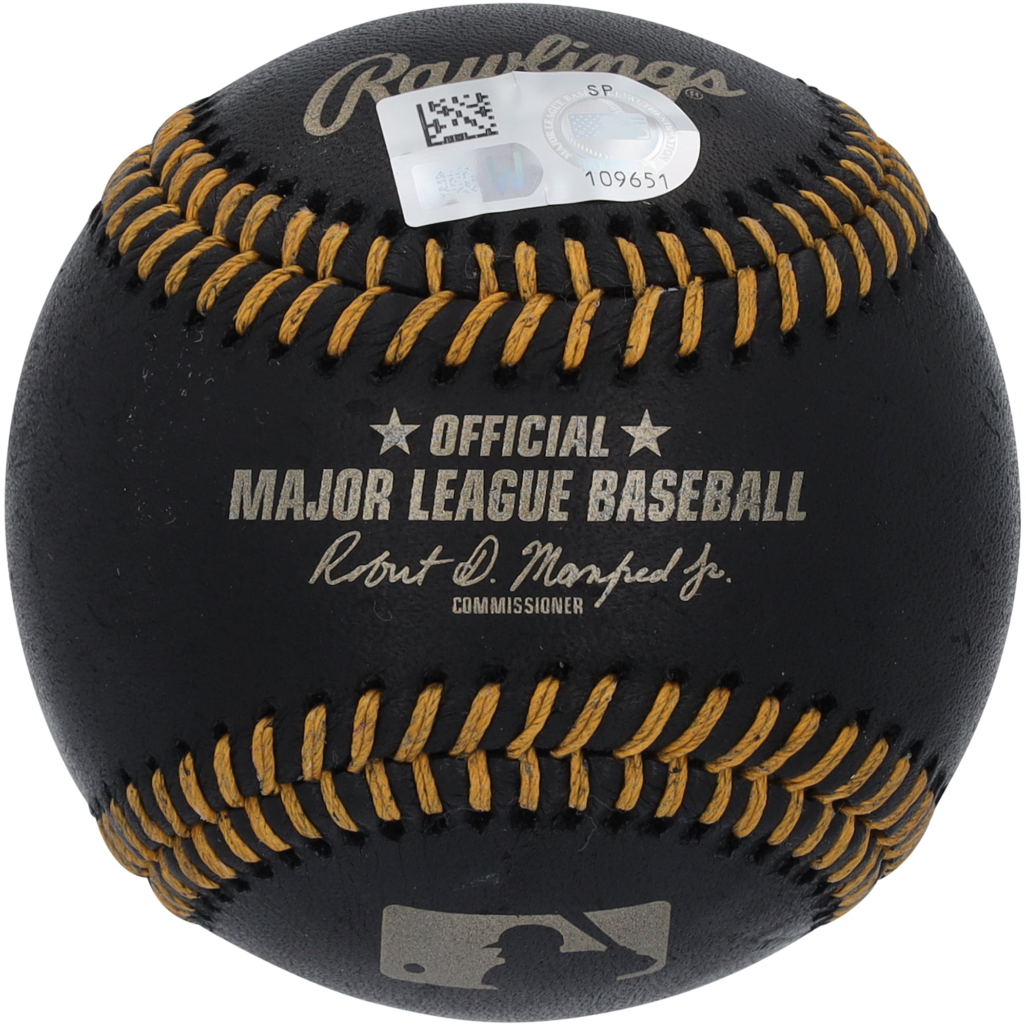 Jackson Merrill San Diego Padres Autographed Black Leather Baseball