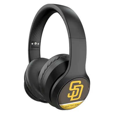 San Diego Padres Keyscaper Personalized Solid Wireless Bluetooth Headphones With Case