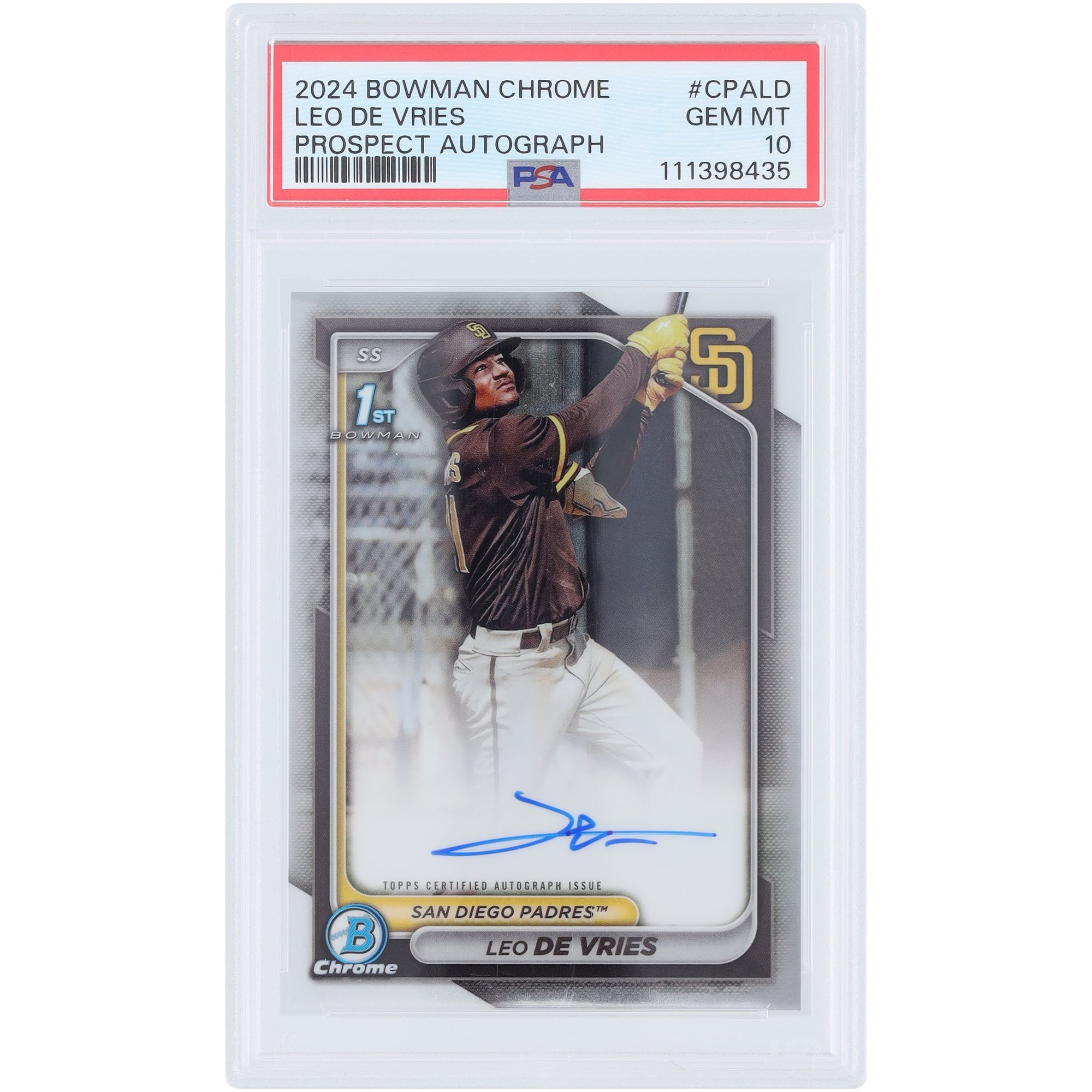 MLB 2024 Bowman Chrome〈LEO DE VRIES〉1st BOWMAN サンディエゴ 