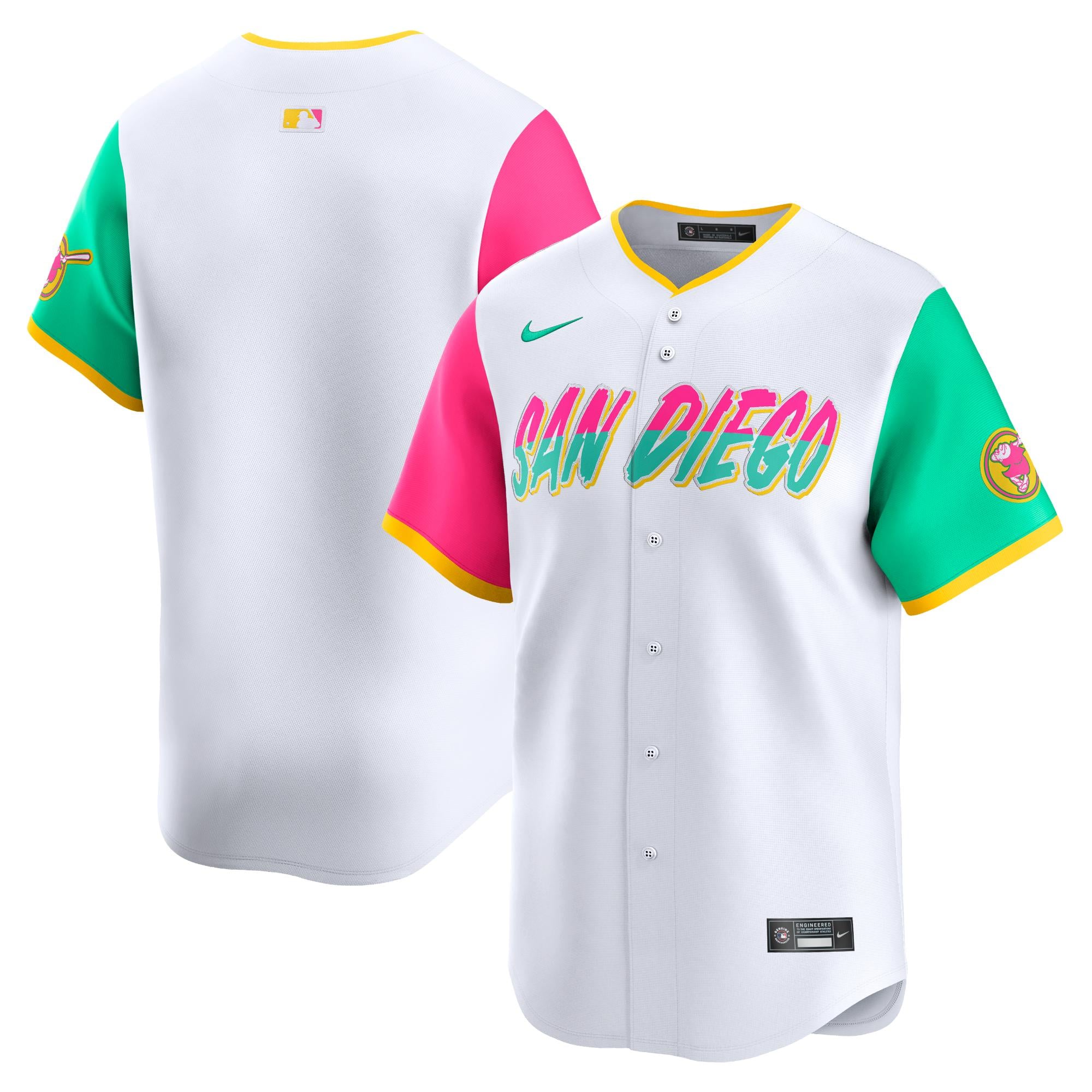 MLB サンディエゴパドレス PADRES ジャージ ジャケット ロゴライン M 