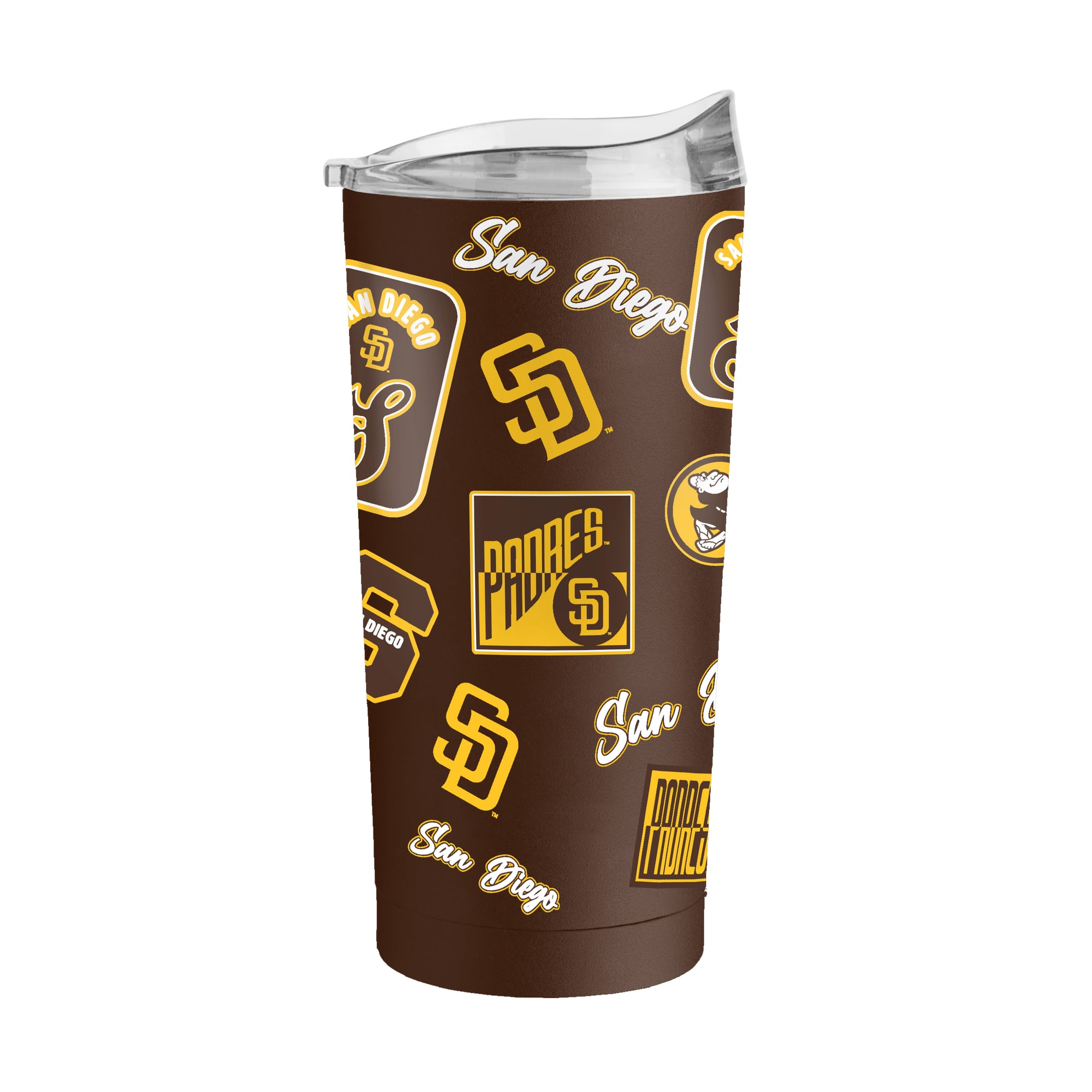 Gobelet isotherme Logo Brands San Diego Padres 20 oz Dreamweave à revêtement en poudre