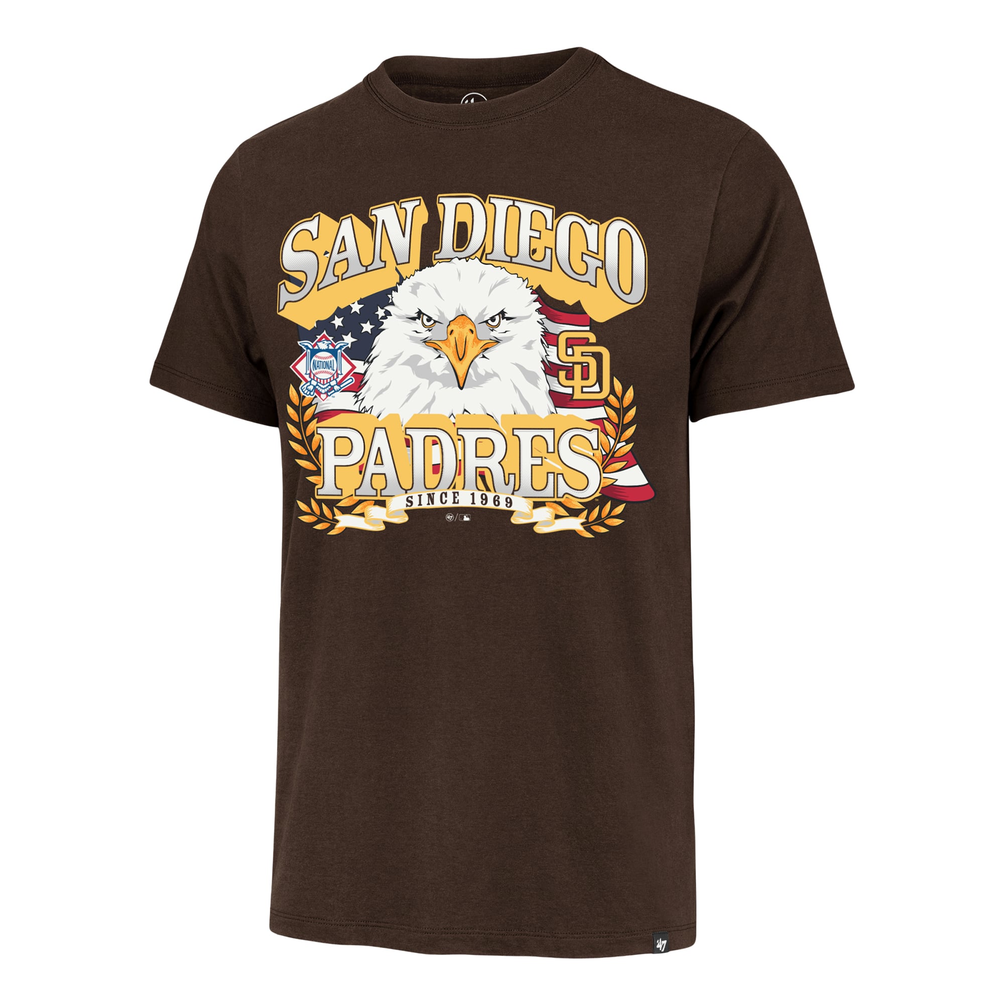 T-shirt homme marron San Diego Padres Americana Eagle '47