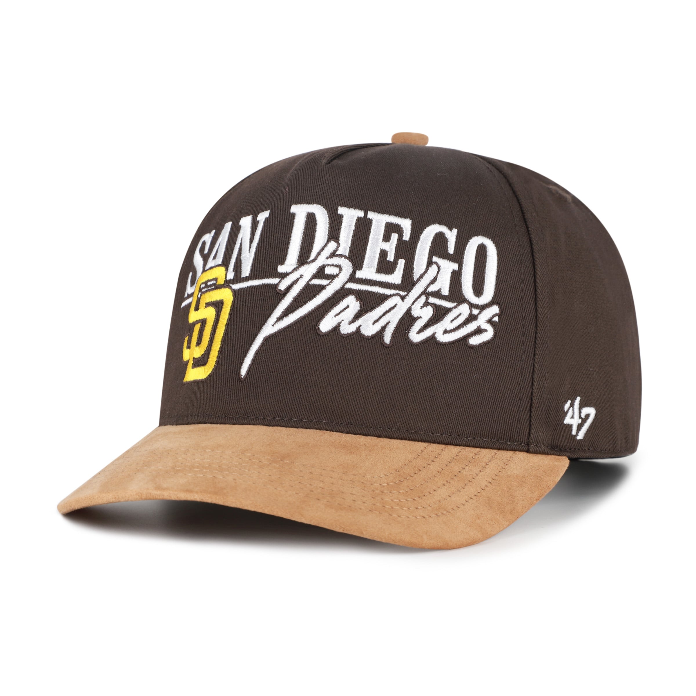 Casquette ajustable San Diego Padres Scribe Line Hitch marron/marron clair pour homme