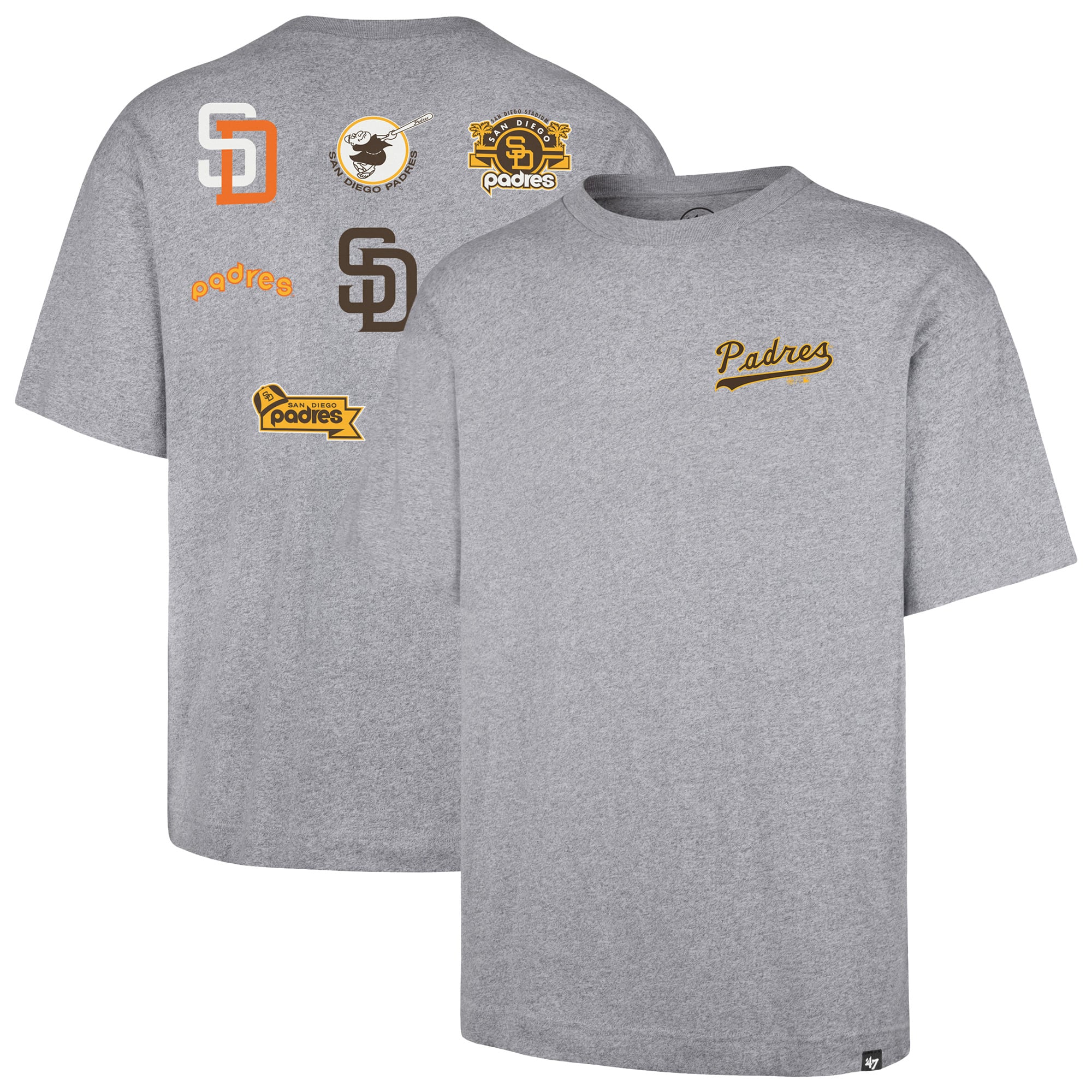 T-shirt homme gris '47 San Diego Padres History Lock Foundation