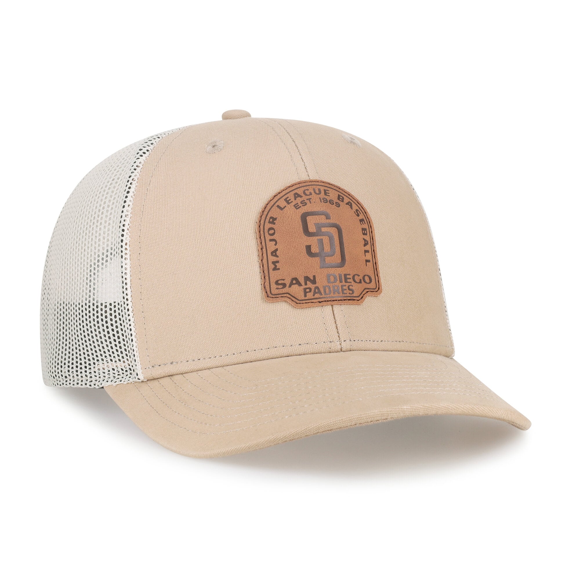Casquette trucker snapback kaki San Diego Padres '47 pour homme