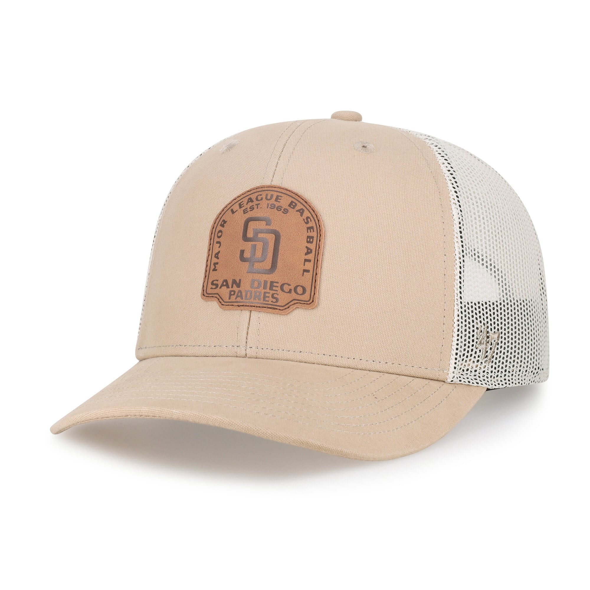 Casquette trucker snapback kaki San Diego Padres '47 pour homme