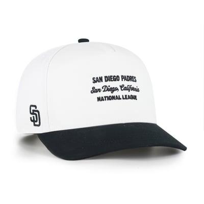 San Diego Padres '47 Contemporary Two-Tone Hitch Adjustable Hat - White/Black