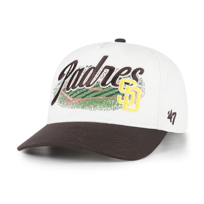 San Diego Padres '47 Enfield Hitch Adjustable Hat - White/Brown