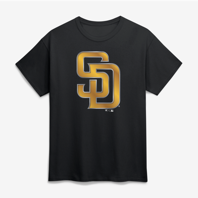 San Diego Padres Big & Tall Metallic Mascot T-Shirt - Black