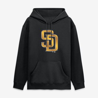 San Diego Padres  Metallic Mascot Hoodie - Black