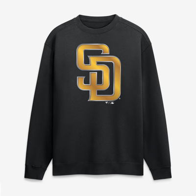 San Diego Padres  Metallic Mascot Sweatshirt - Black
