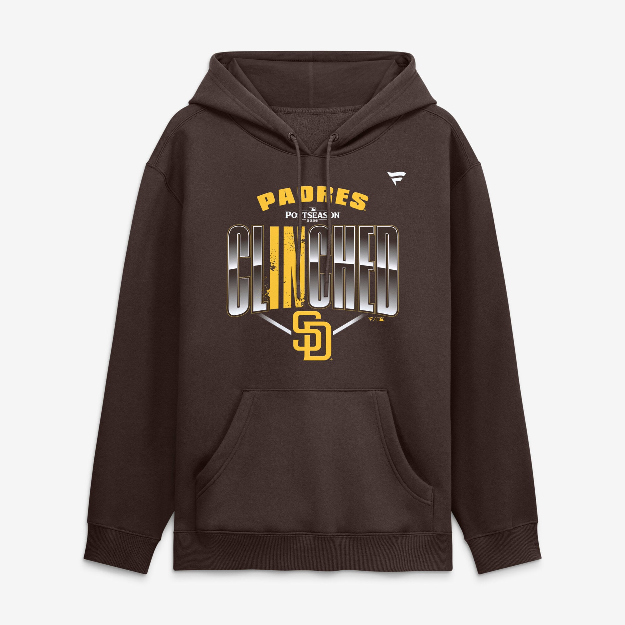 Sweat à capuche marron pour homme des Padres de San Diego, édition 2026 séries éliminatoires la MLB