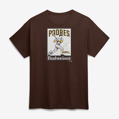 San Diego Padres Budweiser T-Shirt - Brown
