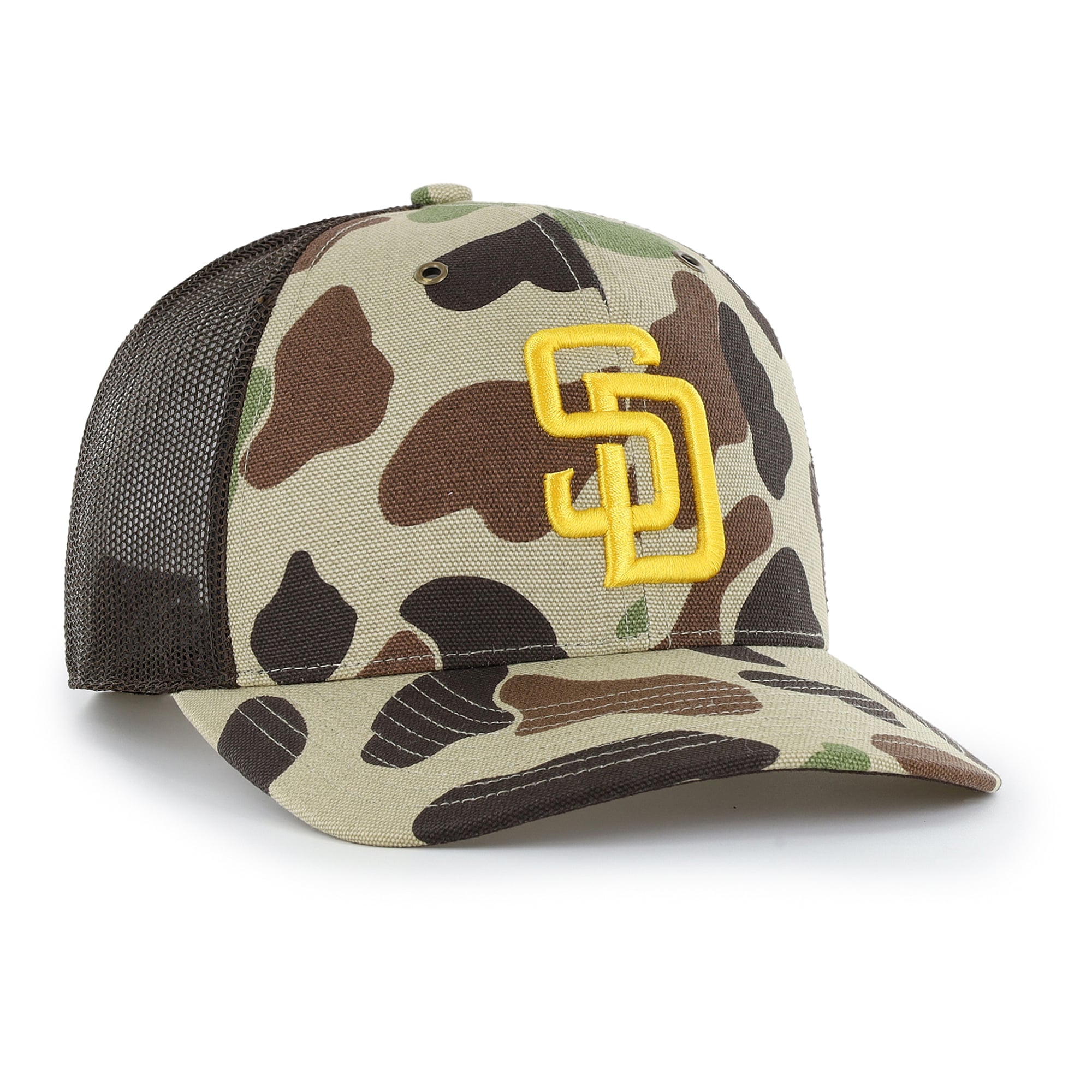 Casquette trucker ajustable Carhartt x '47 Camo San Diego Padres Duck pour homme