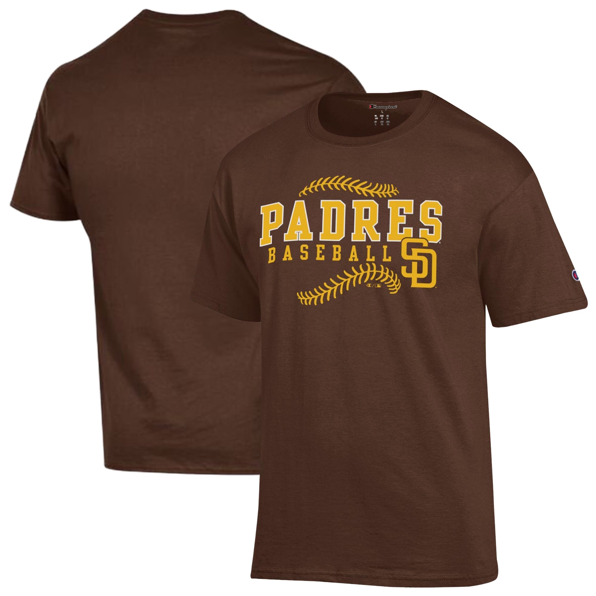 T-shirt de baseball Champion marron pour homme des Padres San Diego