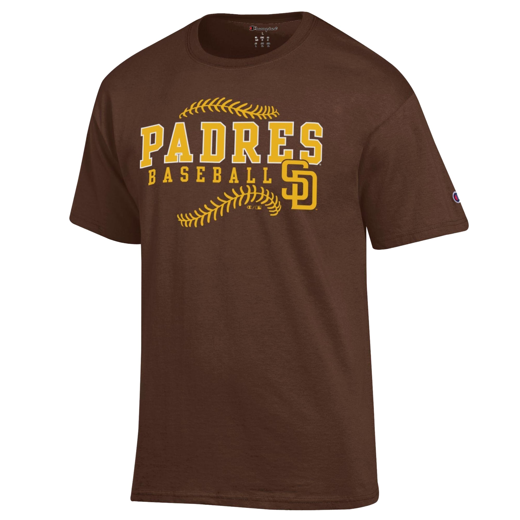 T-shirt de baseball Champion marron pour homme des Padres San Diego