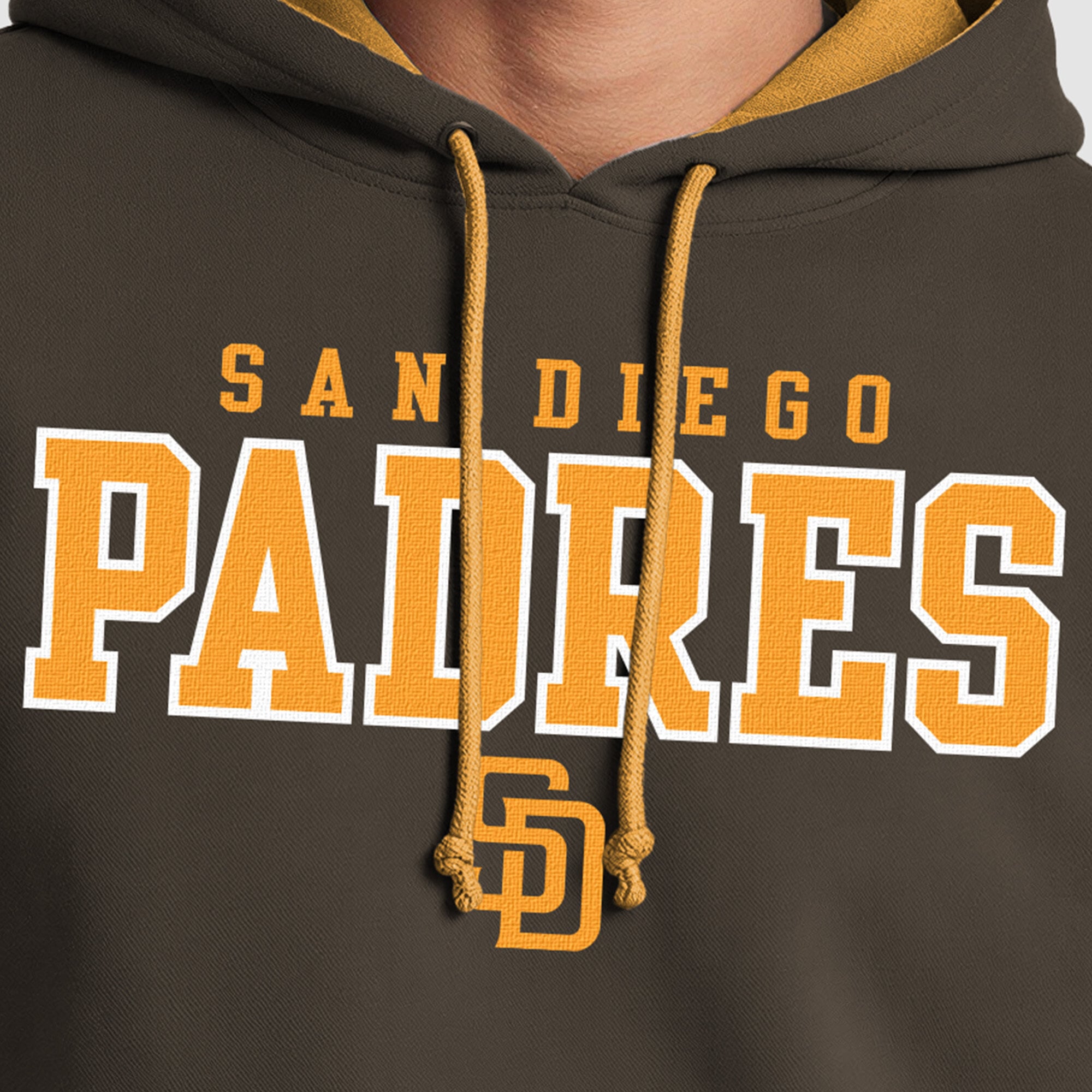 Sweat à capuche en polaire marron Champion pour homme, aux couleurs des Padres de San Diego