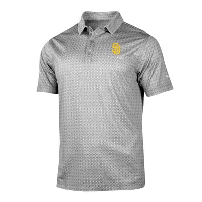 San Diego Padres Columbia Dusk Diamond Polo - Gray