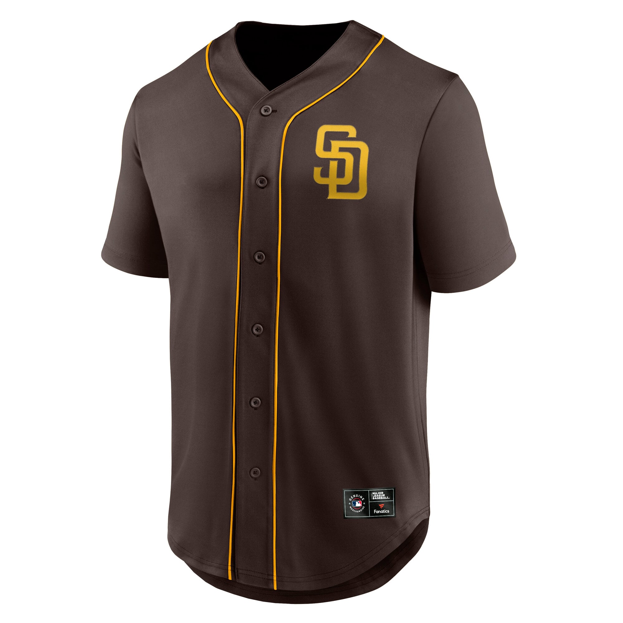 Men's Fanatics Brown San Diego Padres Franchise Button-Up Fashion Top