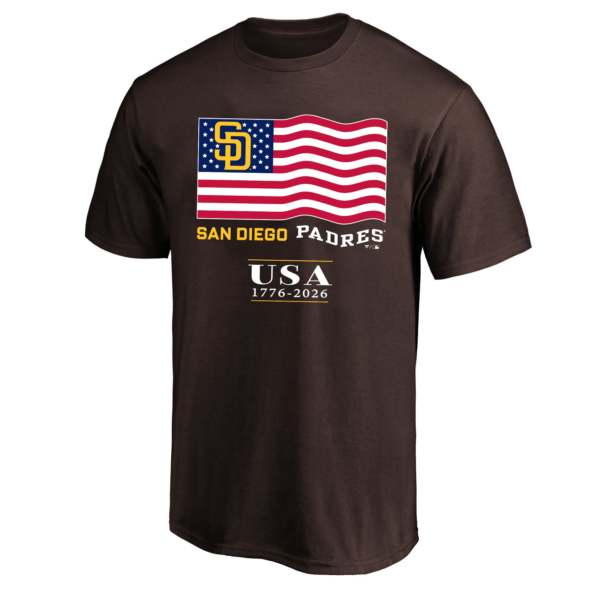 T-shirt grande taille Fanatics marron San Diego Padres USA 1776-2026