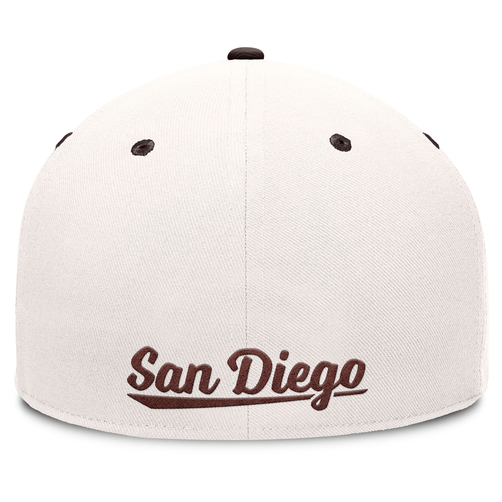 Casquette ajustée Fanatics crème/marron pour homme des Padres de San Diego