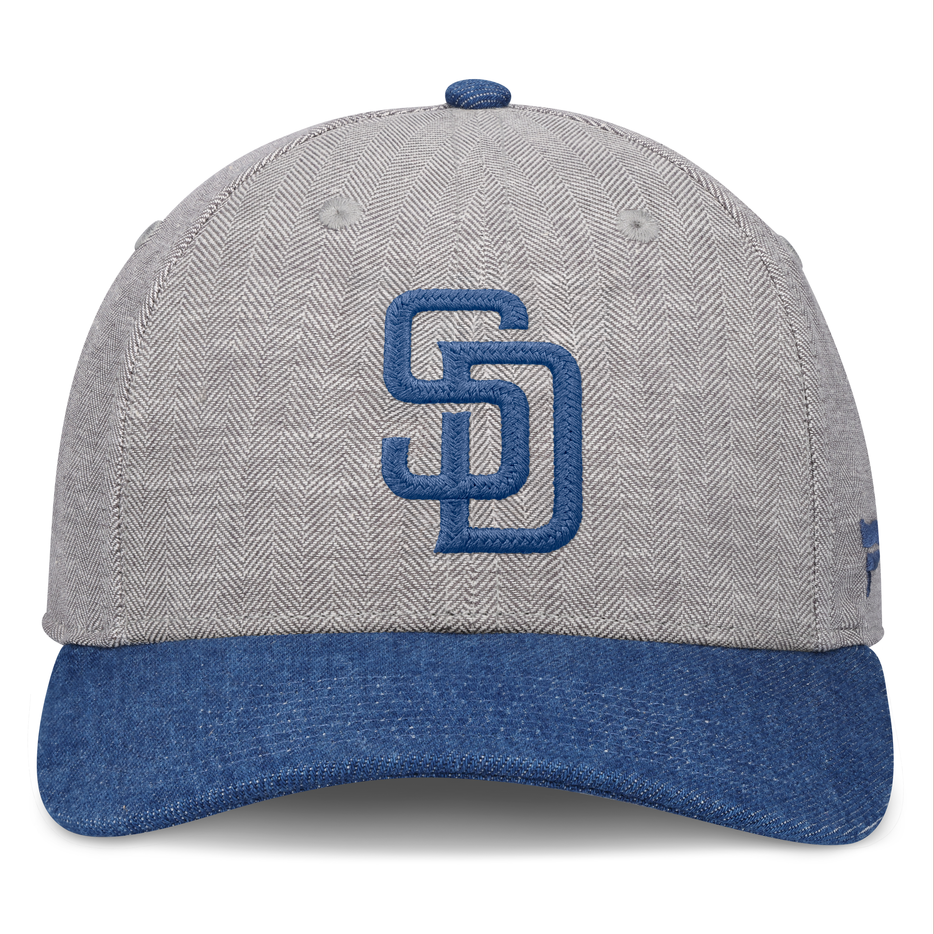 Casquette ajustable Fanatics grise/denim San Diego Padres Level Up Conduct pour homme