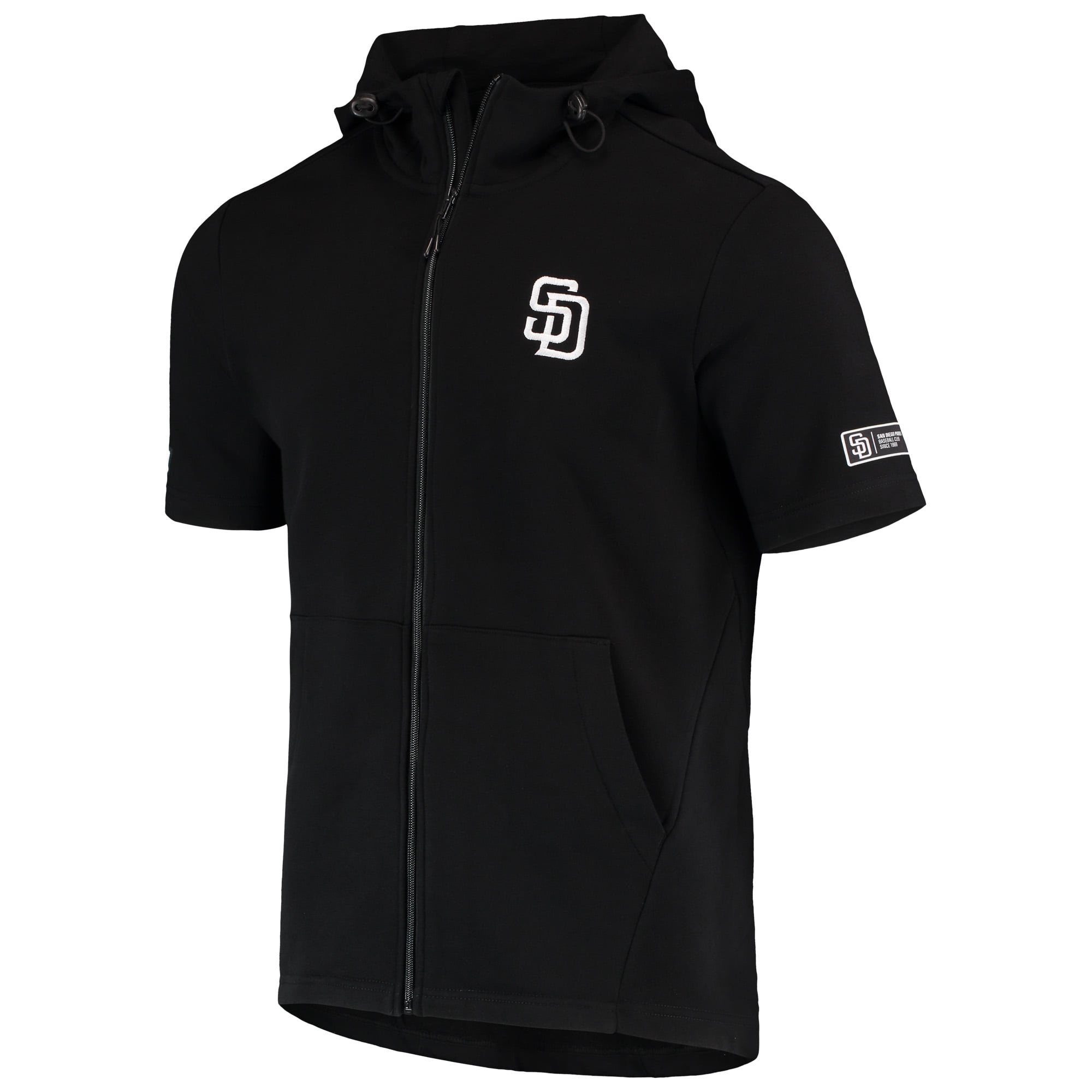 Veste à capuche et manches courtes entièrement zippée pour homme Levelwear San Diego Padres Recruit
