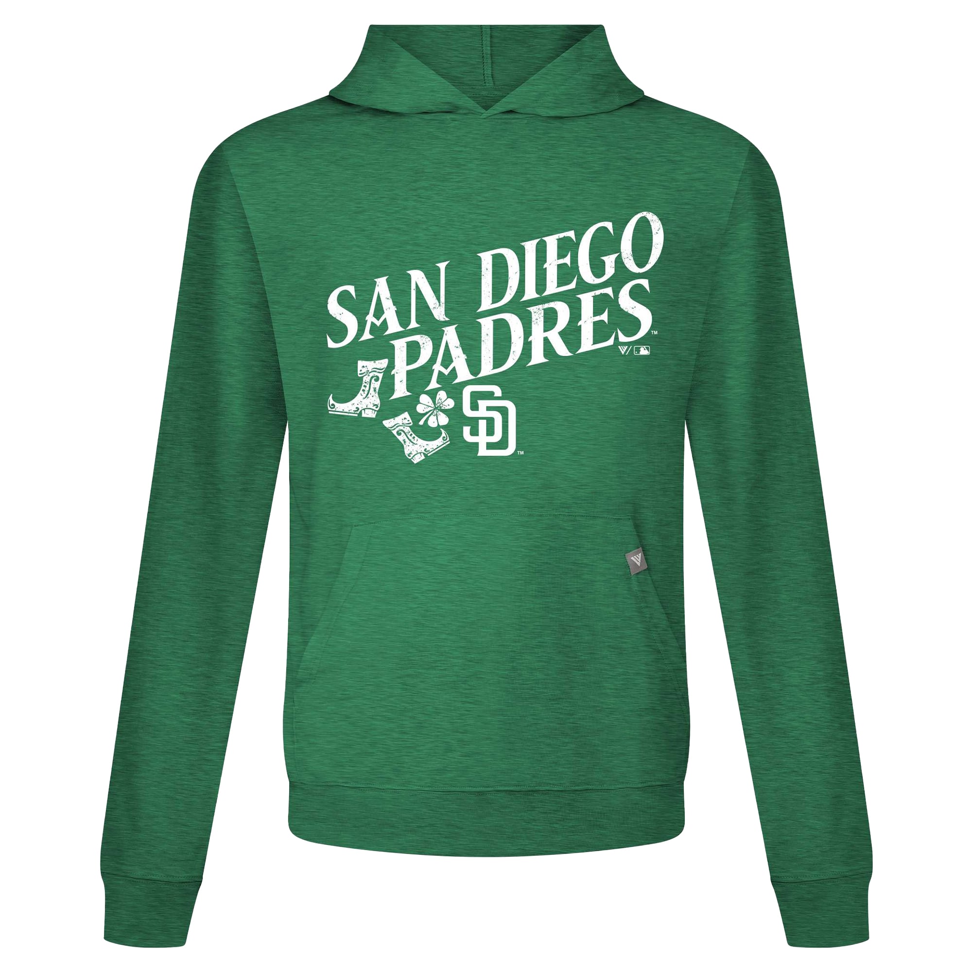 Sweat à capuche blanc pour homme Levelwear San Diego Padres St. Patrick's Day Relay Boots
