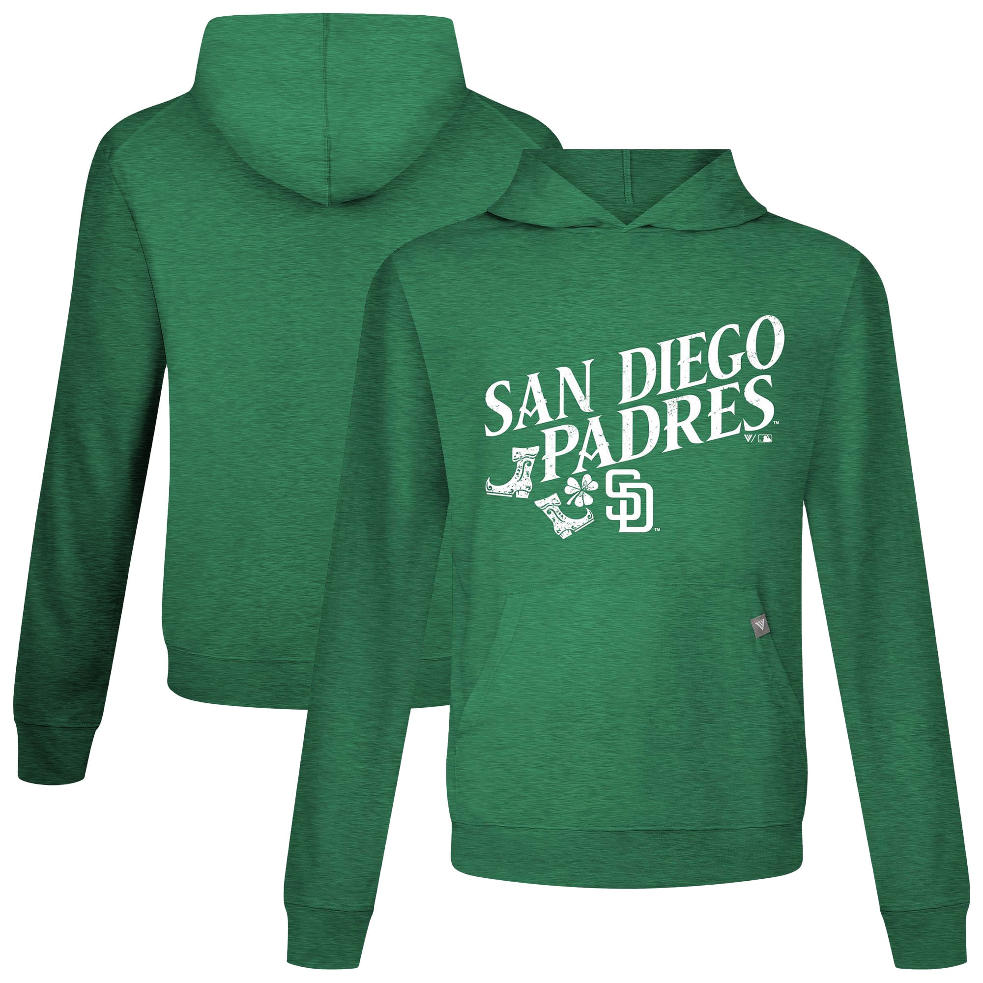 Sweat à capuche blanc pour homme Levelwear San Diego Padres St. Patrick's Day Relay Boots