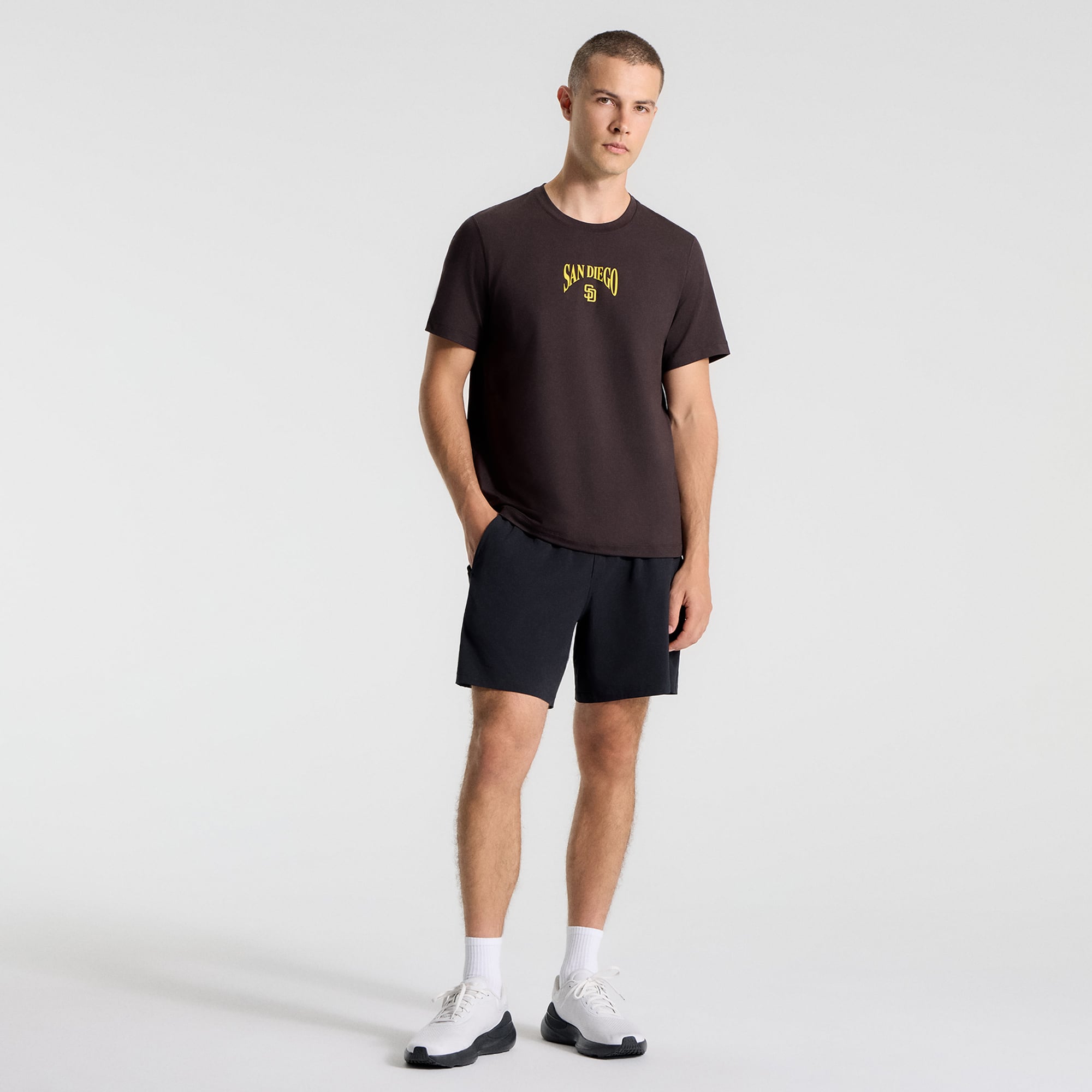 T-shirt en jersey doux noir sable San Diego Padres de lululemon pour homme