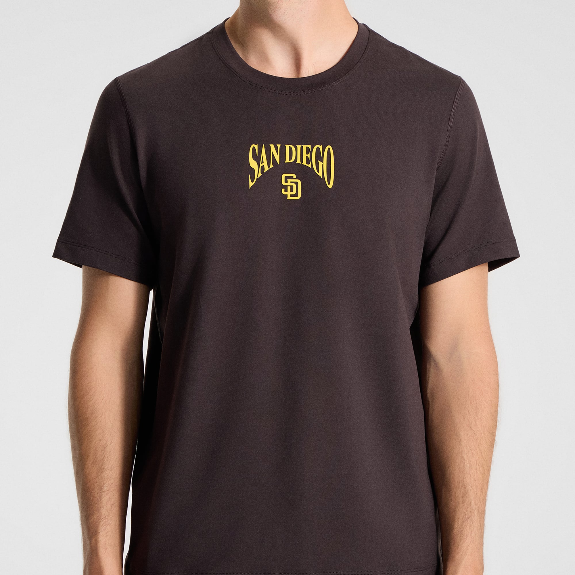 T-shirt en jersey doux noir sable San Diego Padres de lululemon pour homme