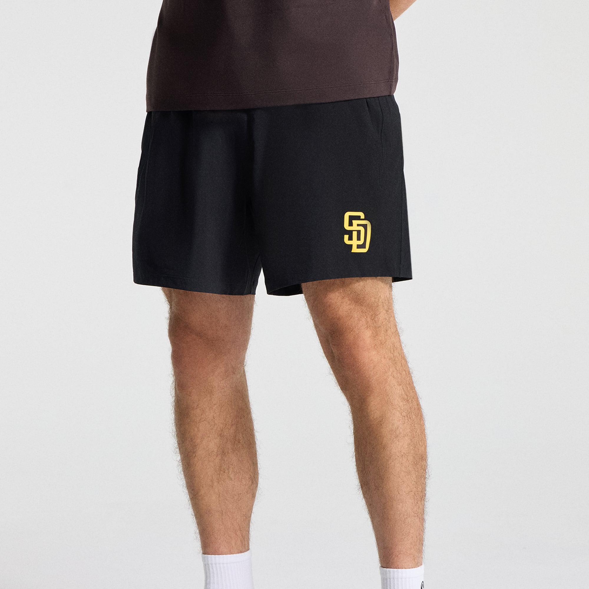 Short sans doublure Pace Breaker noir pour homme lululemon San Diego Padres 7"
