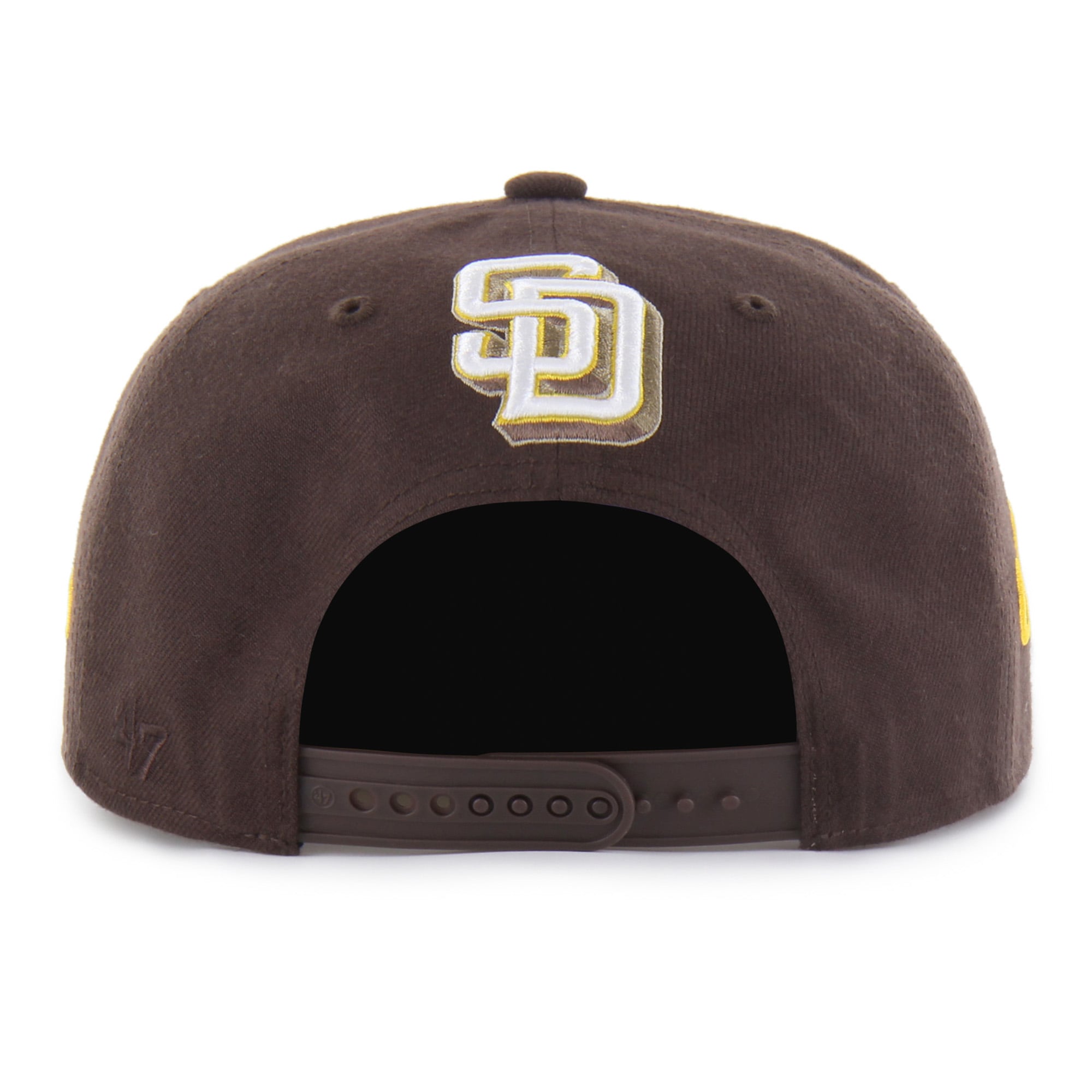 Men's Mister Cartoon x '47 Brown San Diego Padres Wrap Script Captain Snapback Hat